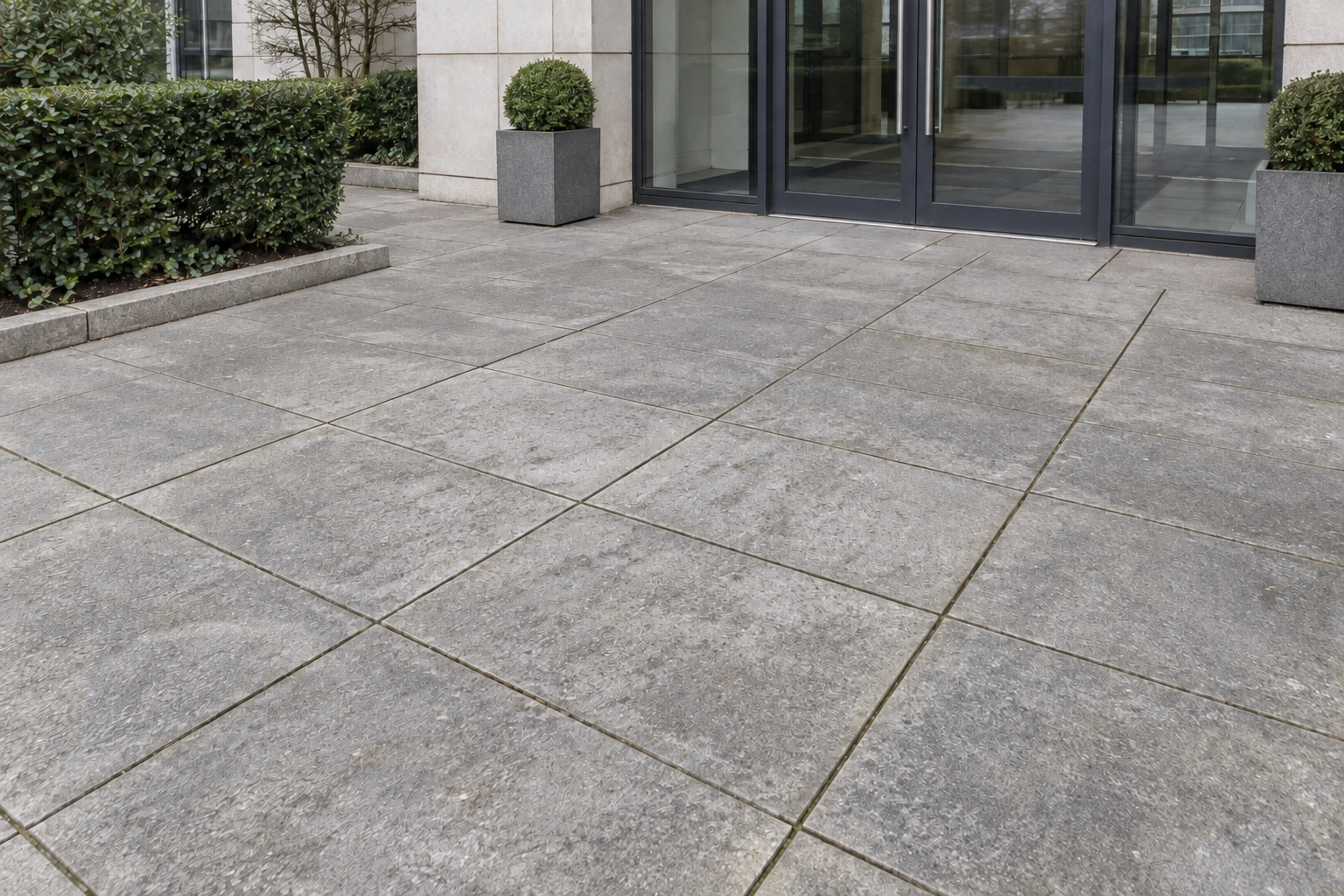 AI illustration: the same paving after illustrated cleaning