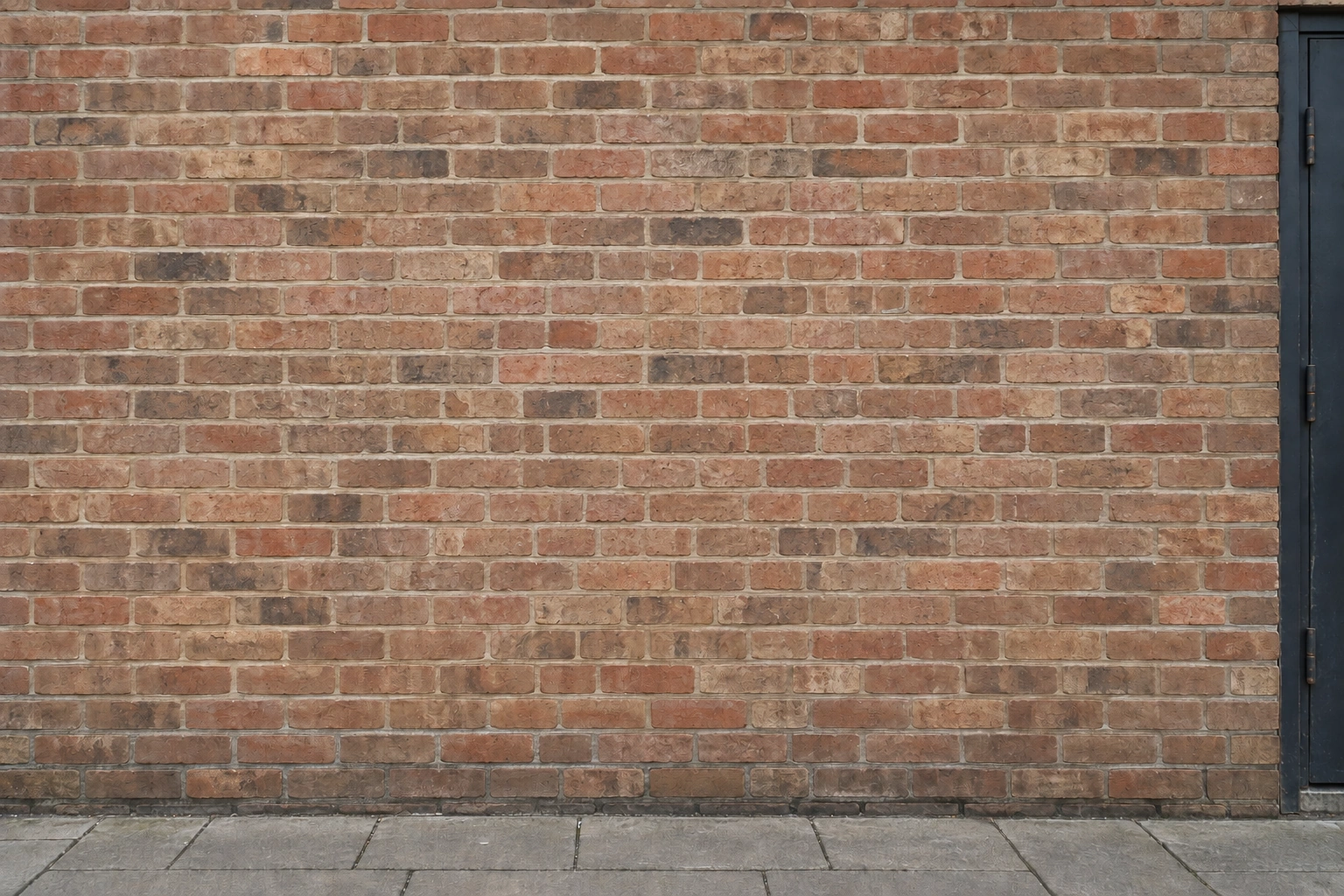 AI illustration: the same brick wall with the paint removed